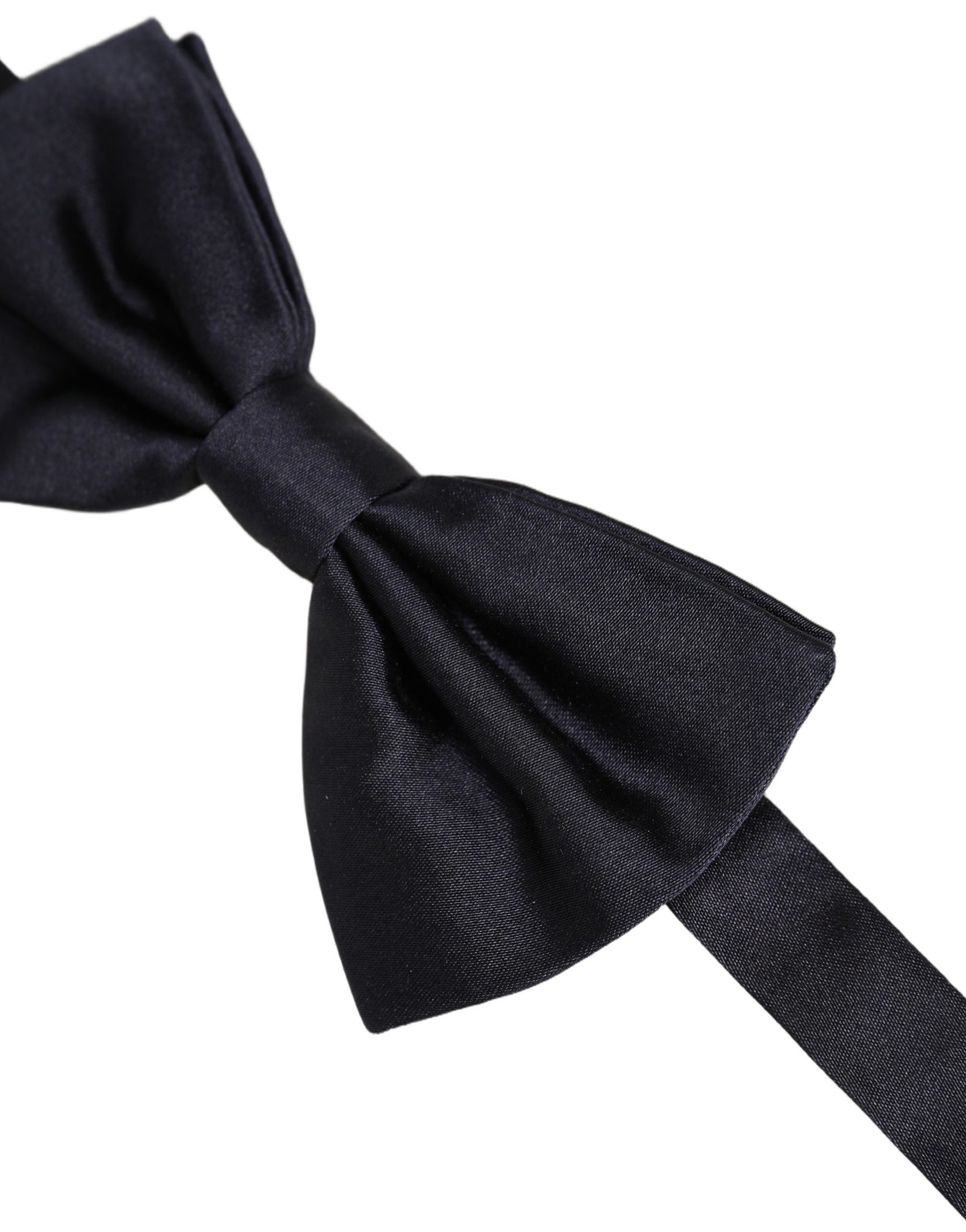 Dolce & Gabbana Men Black 100% Silk Adjustable Neck Papillon Bow Tie | Regal Royce