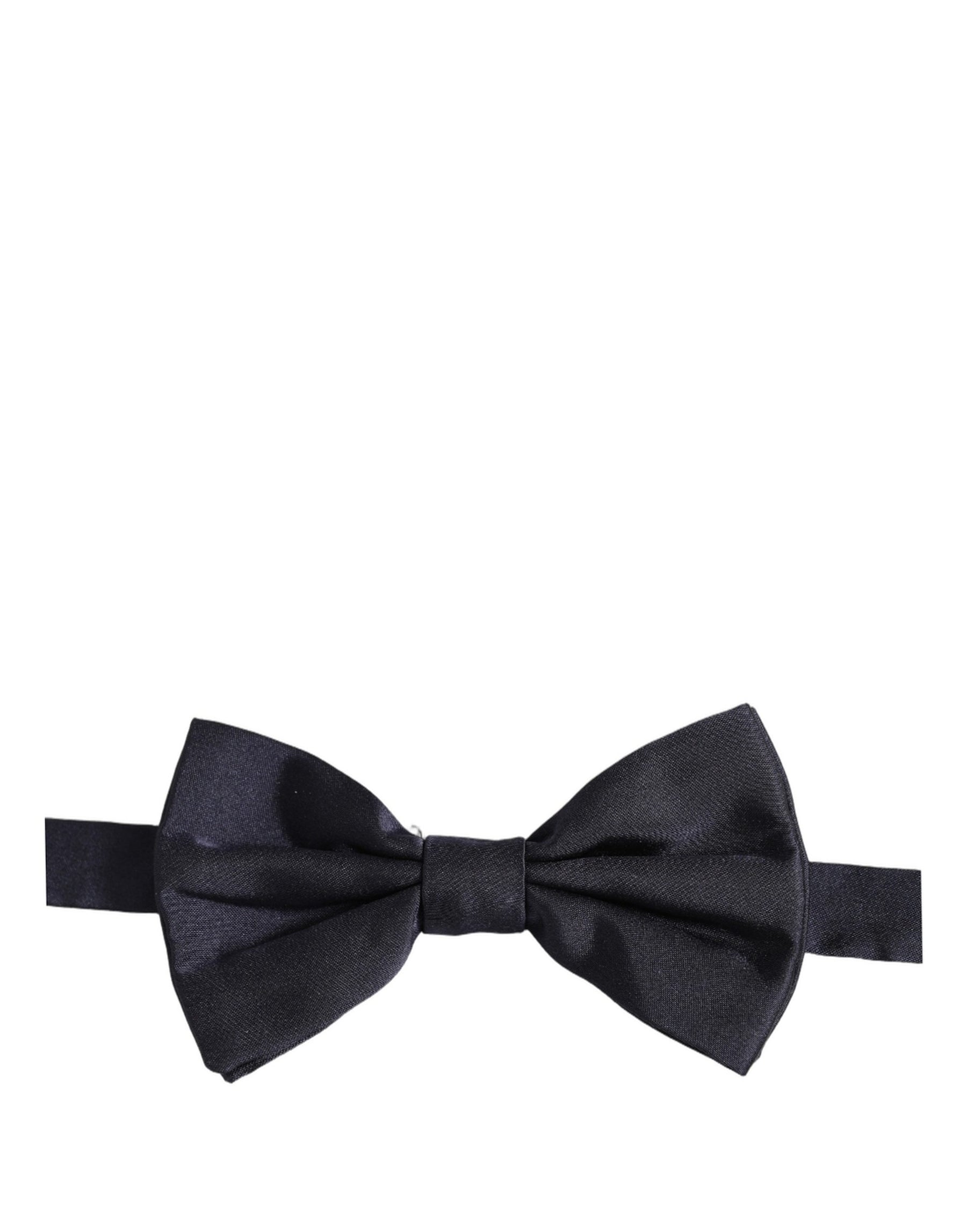 Dolce & Gabbana Men Dark Blue Silk Adjustable Neck Papillon Bow Tie | Regal Royce