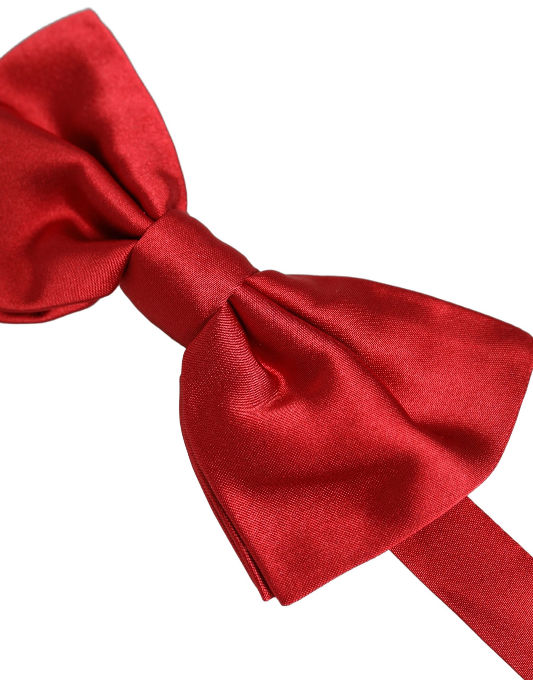 Dolce & Gabbana Men Red 100% Silk Adjustable Neck Papillon Bow Tie | Regal Royce