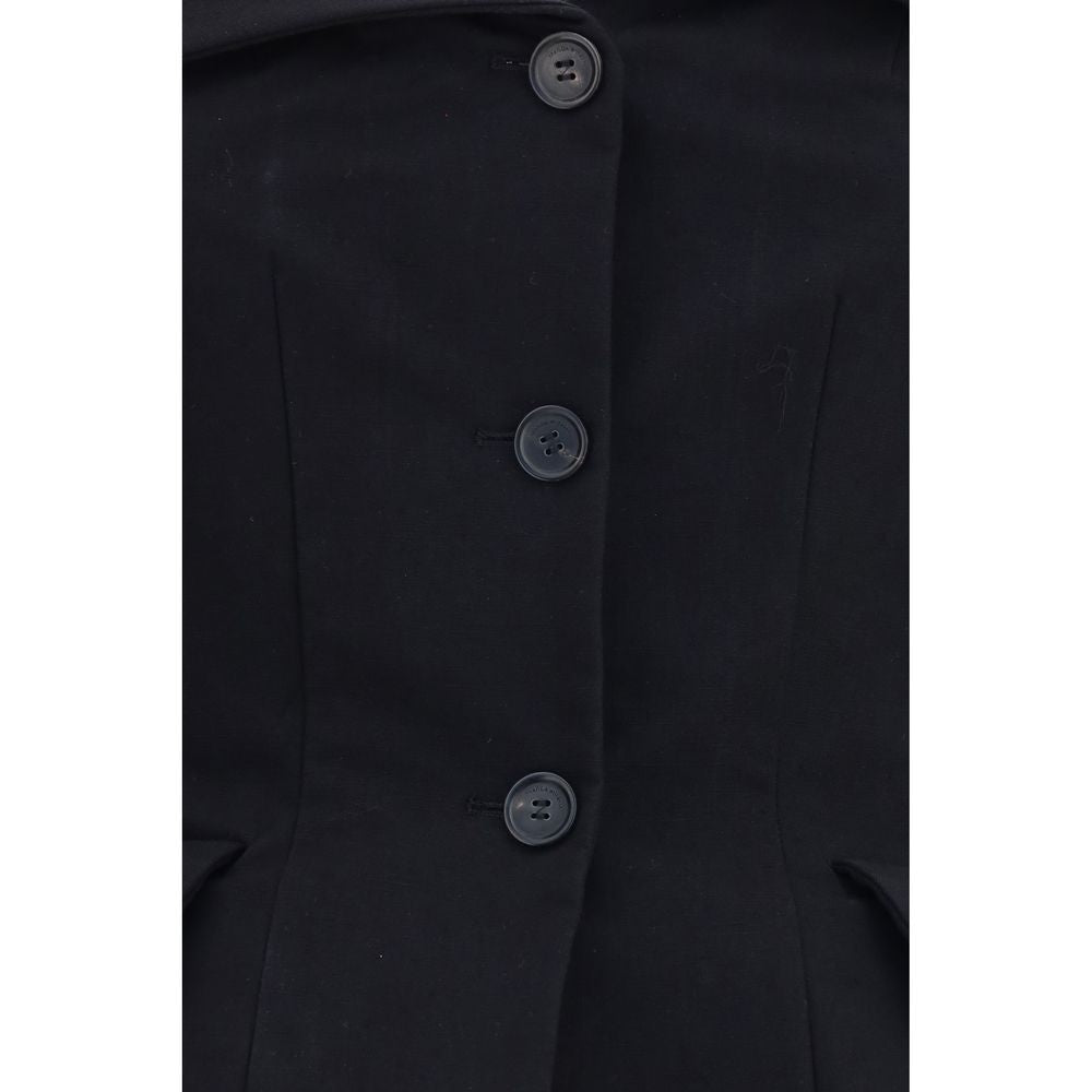 Magda Butrym Black Silk Waistcoat | Regal Royce