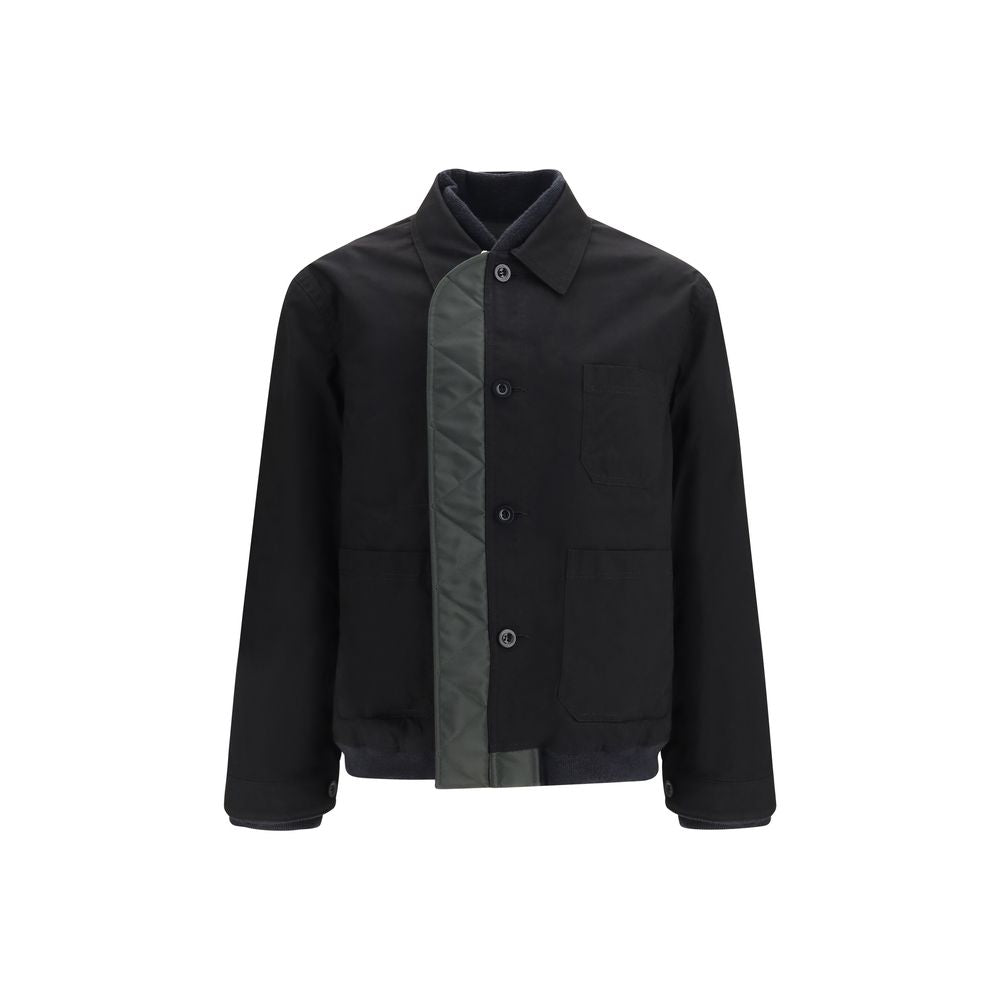 Sacai Black Nylon Bomber | Regal Royce