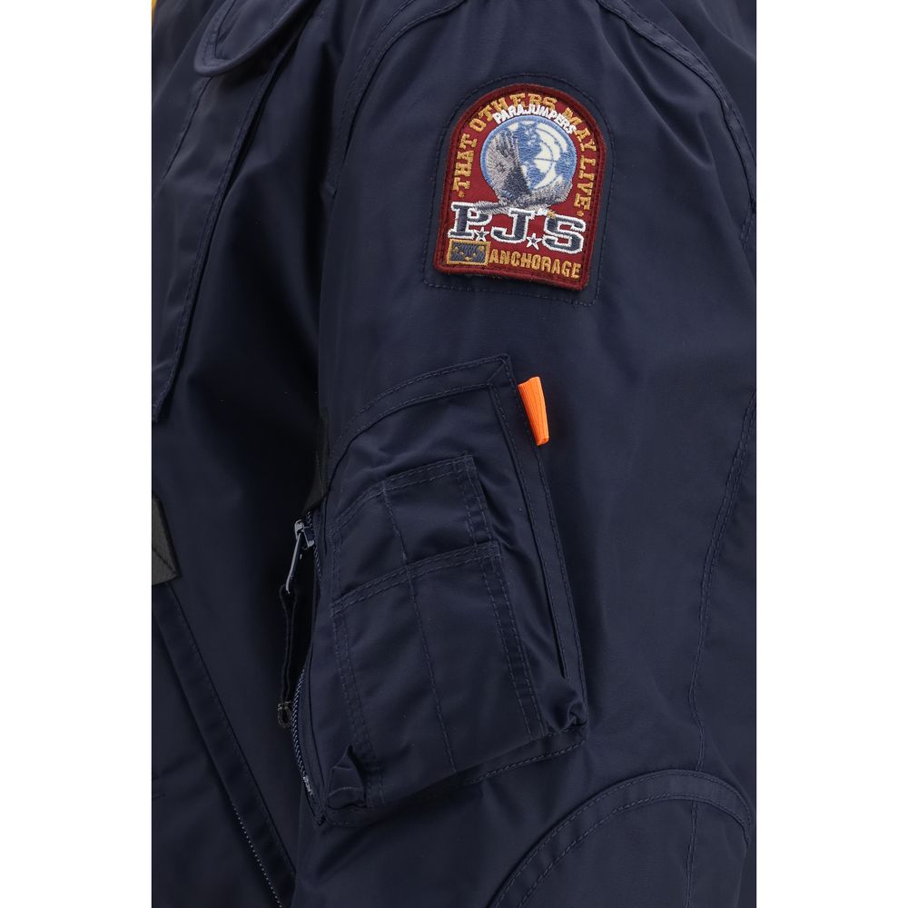 Parajumpers Blue Polyamide Bomber | Regal Royce