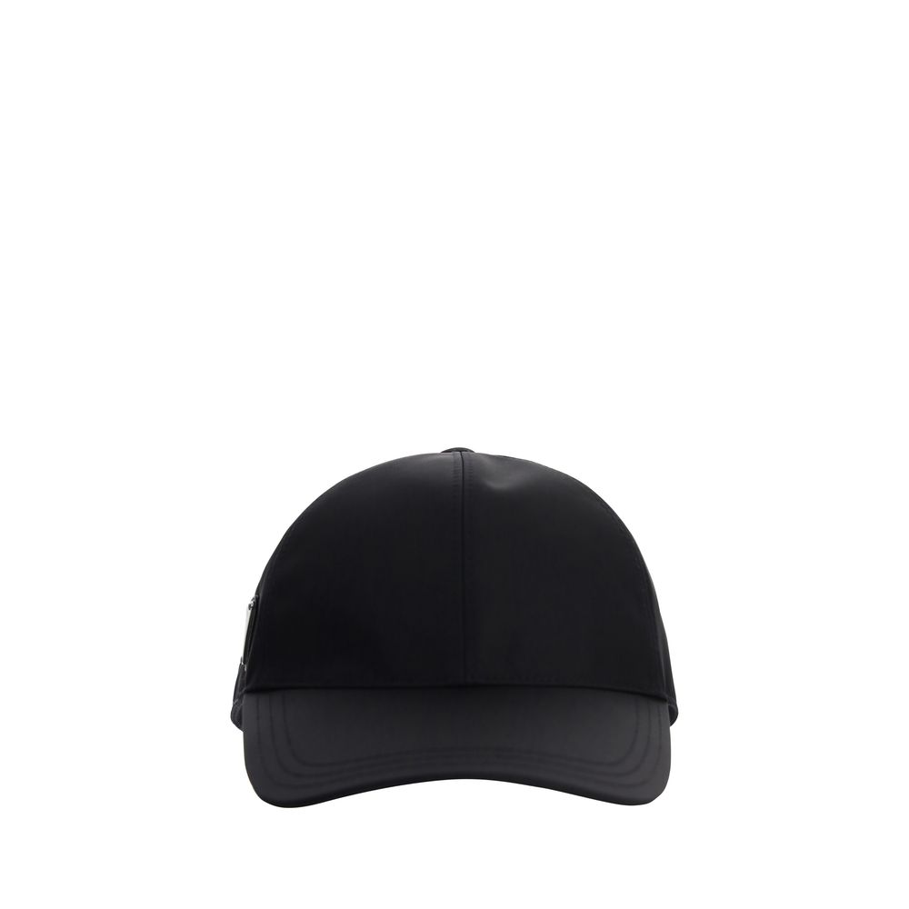 Prada Black Recycled Polyamide Cap (Baseball Hat) | Regal Royce