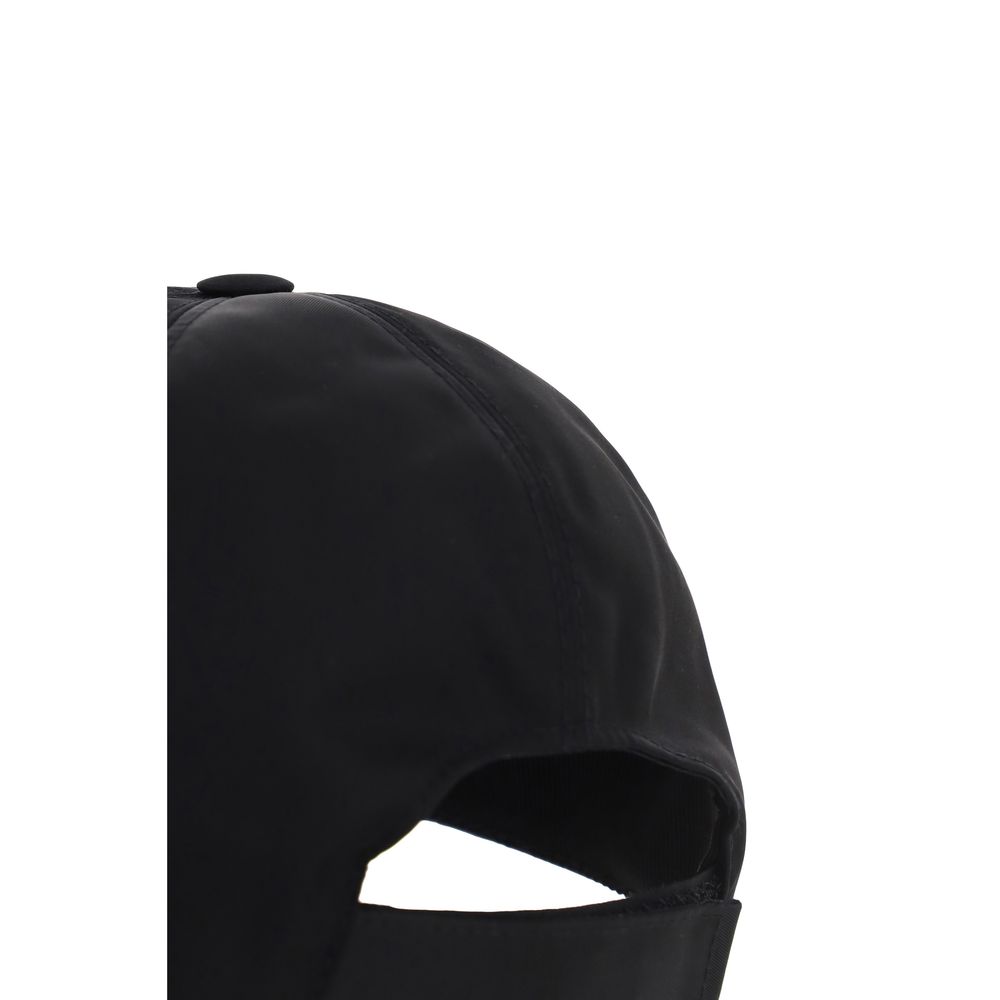 Prada Black Recycled Polyamide Cap (Baseball Hat) | Regal Royce