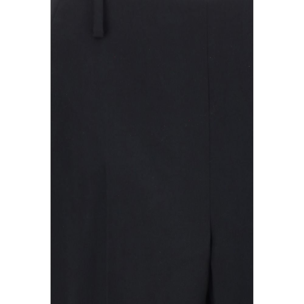 Khaite Black Polyester Casual Pants | Regal Royce