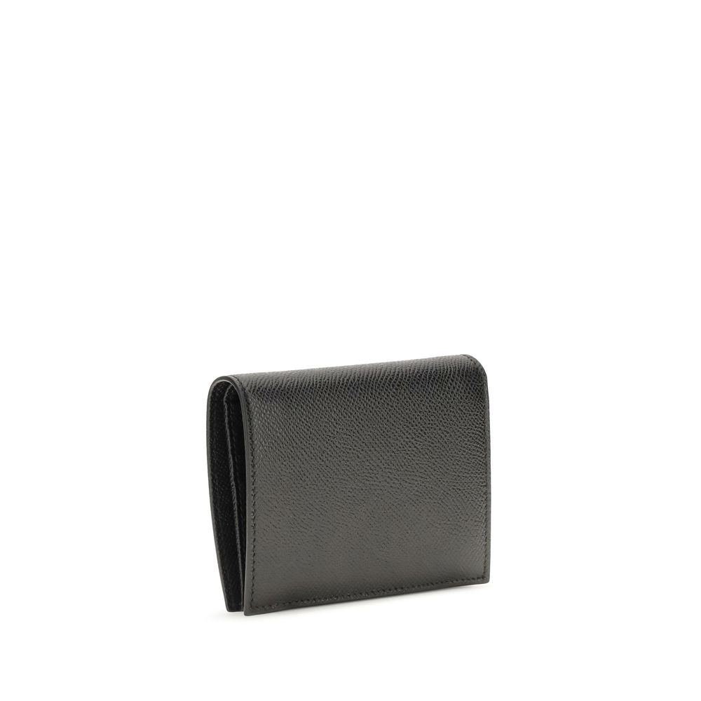 Ferragamo Black Calf Leather Bos Taurus Wallet | Regal Royce