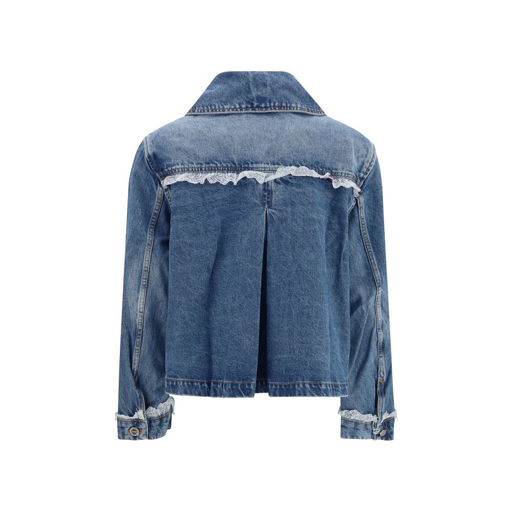 Ganni Blue Cotton Denim Jacket | Regal Royce