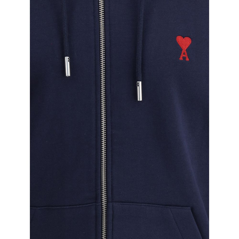 Ami Paris Blue Cotton Sweatshirt | Regal Royce