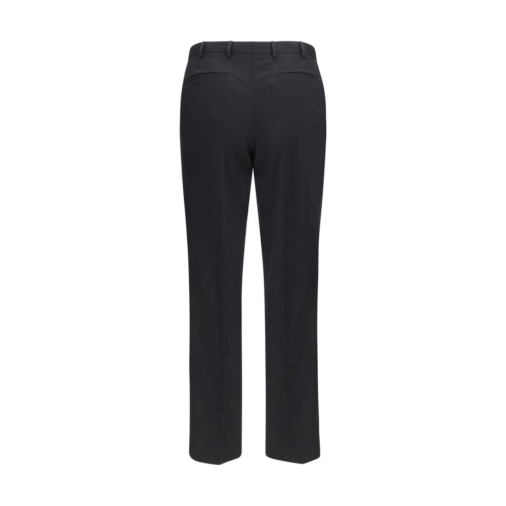 PT Torino Black Wool Oves Aries Casual Pants | Regal Royce