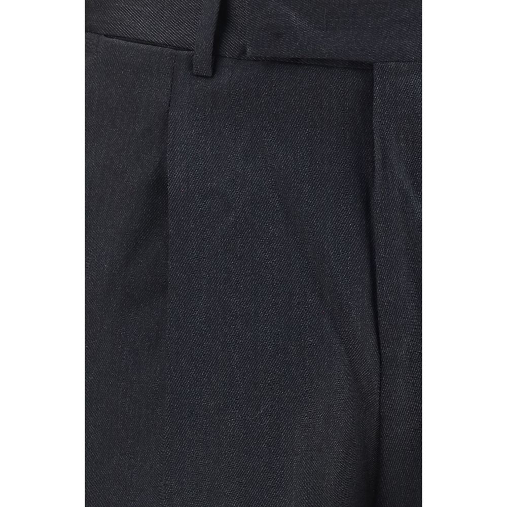 PT Torino Gray Wool Oves Aries Casual Pants | Regal Royce