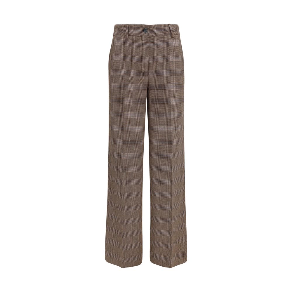 P.A.R.O.S.H. Brown Wool Oves Aries Casual Pants | Regal Royce