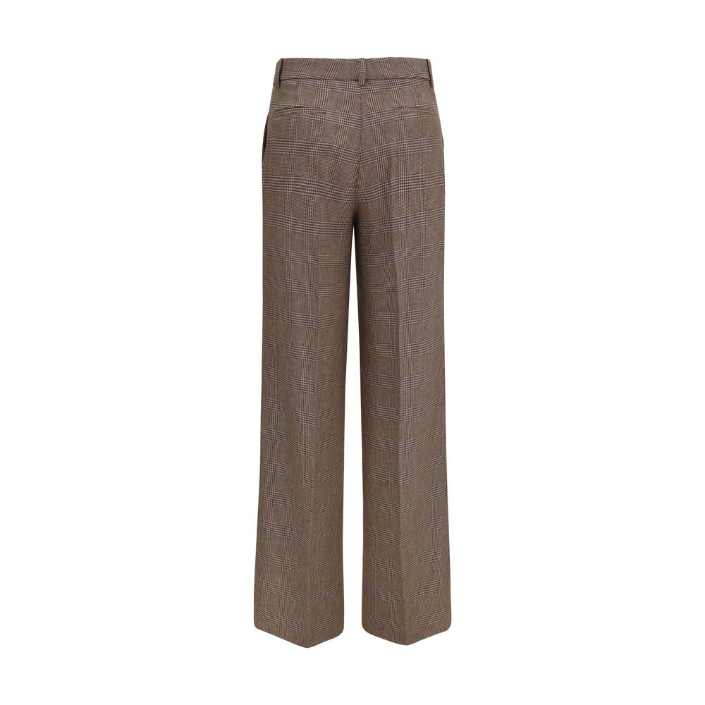 P.A.R.O.S.H. Brown Wool Oves Aries Casual Pants | Regal Royce