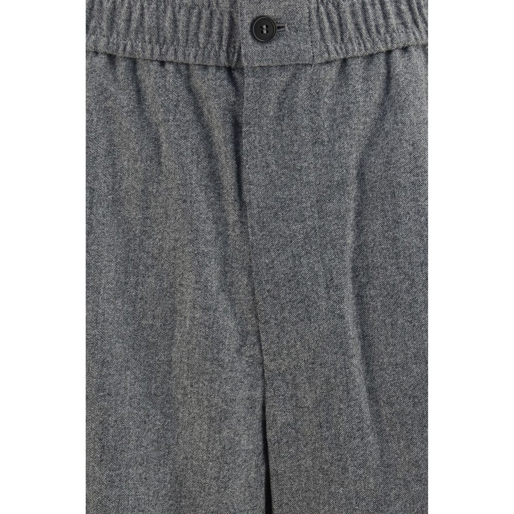 Giorgio Armani Gray Wool Oves Aries Casual Pants | Regal Royce