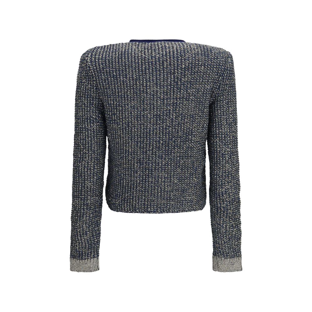 Balmain Blue Polyamide Cardigan | Regal Royce