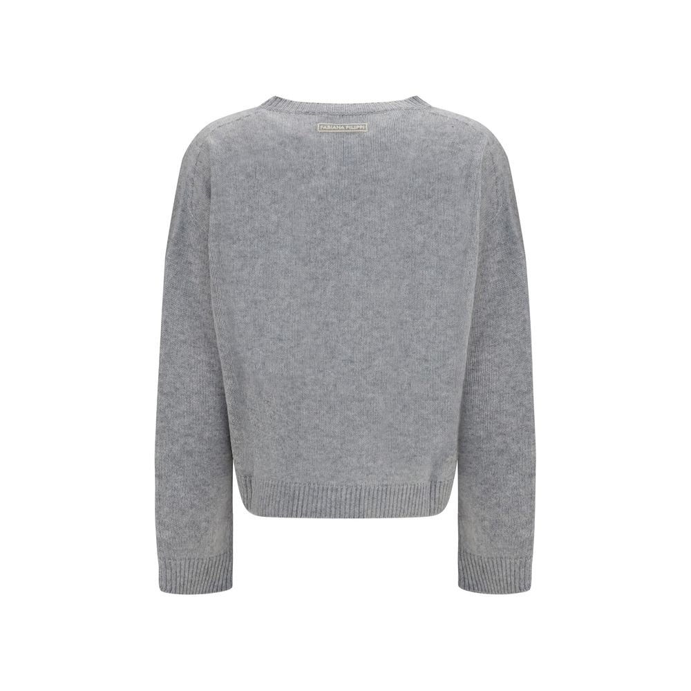 Fabiana Filippi Gray Cashmere Sweatshirt | Regal Royce