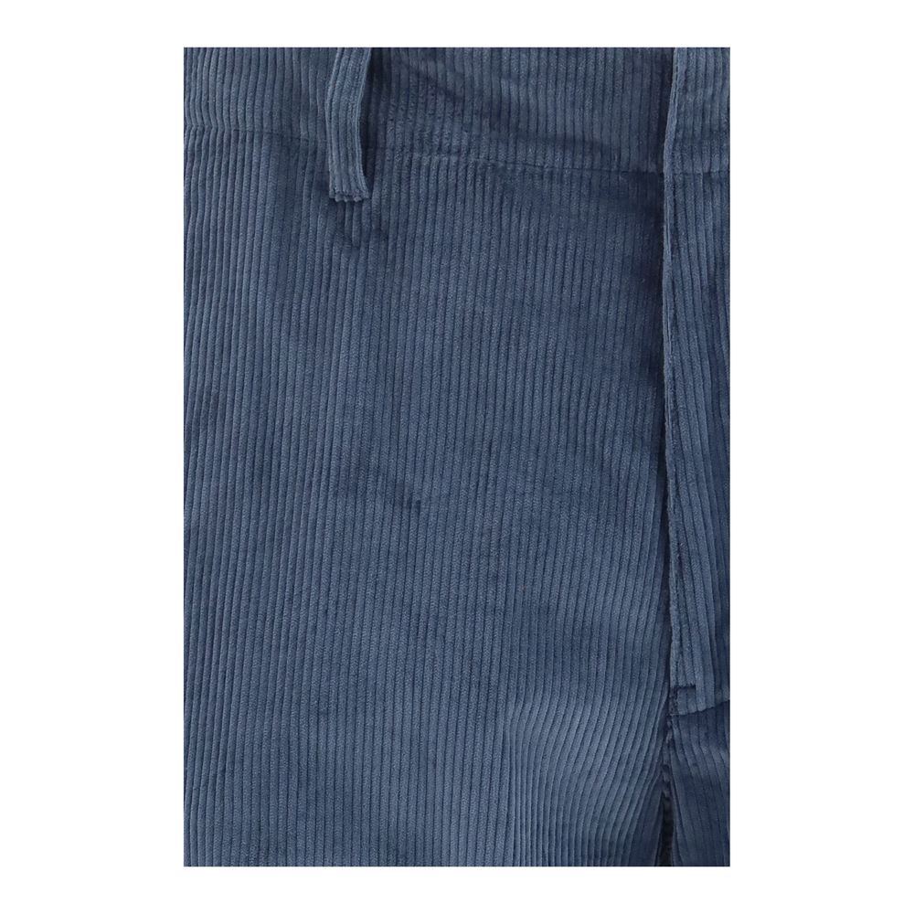 Etro Blue Cotton Casual Pants | Regal Royce