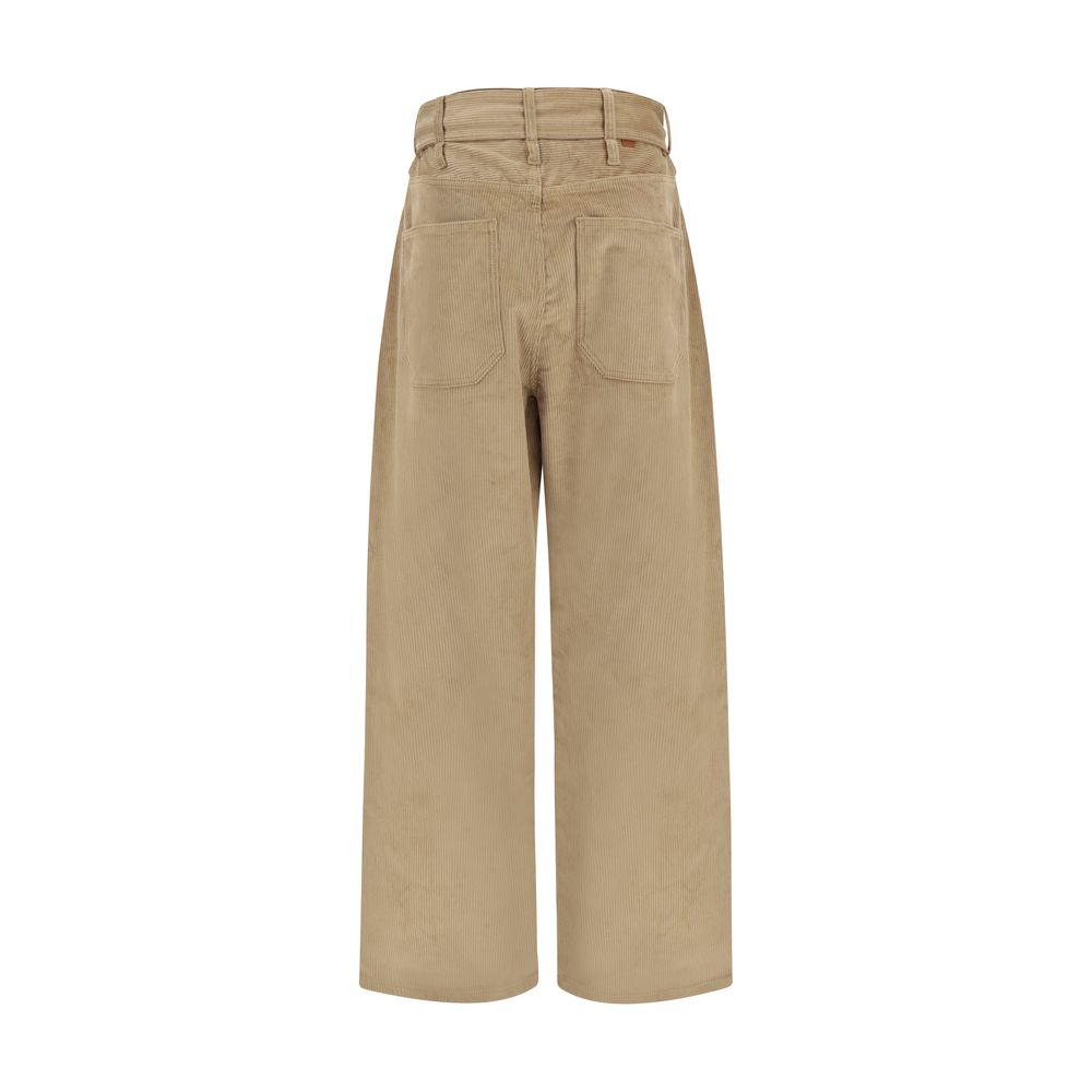 Darkpark Beige Cotton Casual Pants | Regal Royce