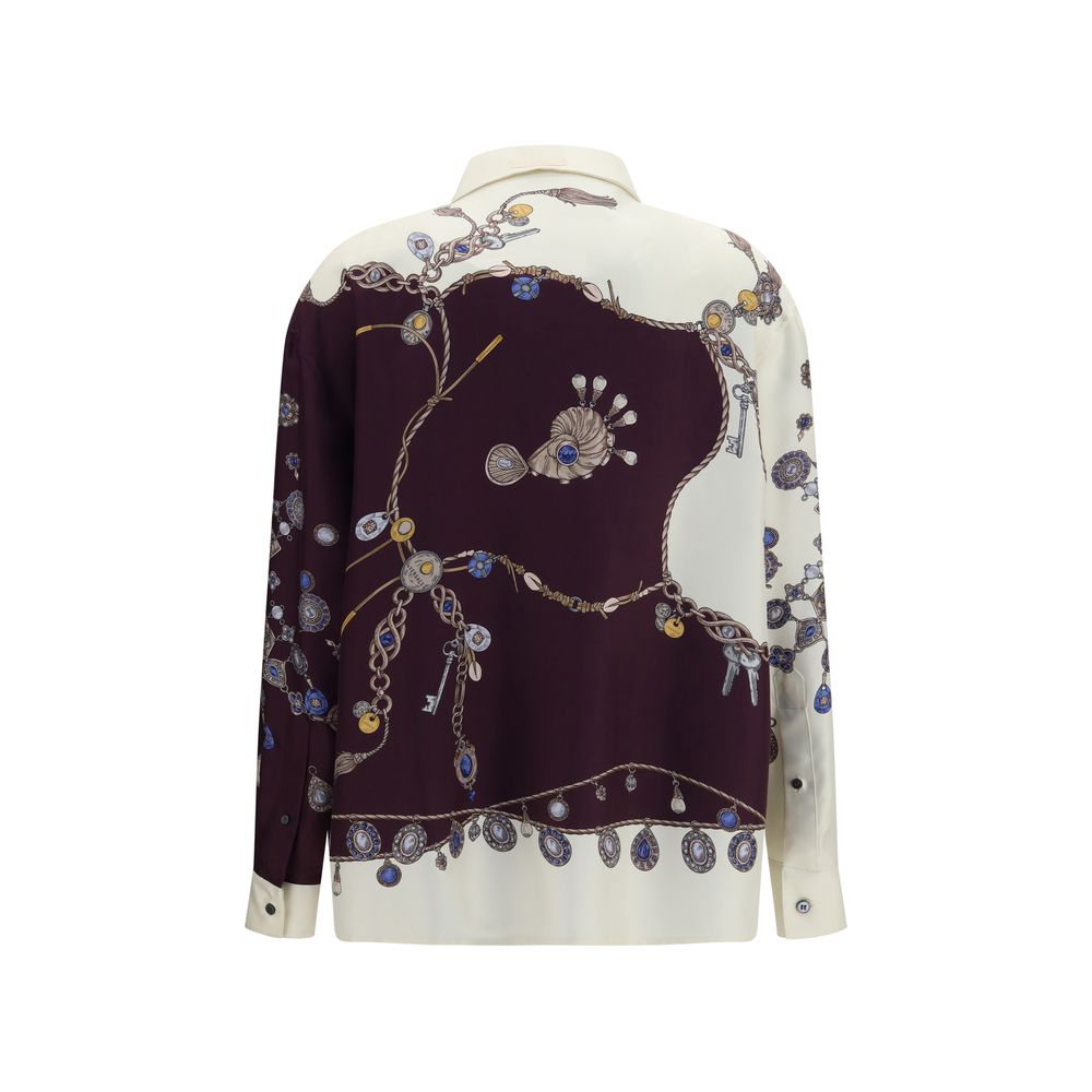 Versace Multicolor Silk Pattern Shirt | Regal Royce