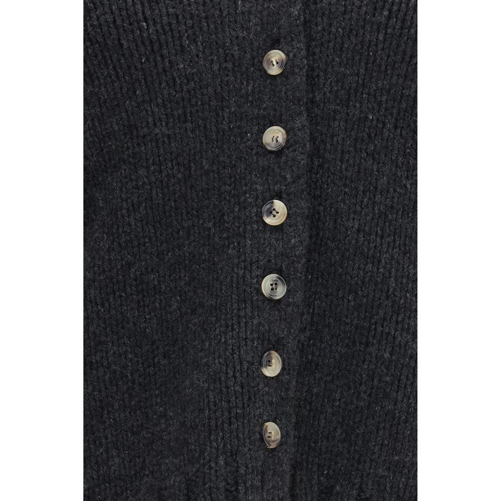 Khaite Gray Cashmere Cardigan | Regal Royce