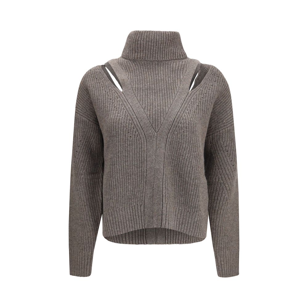 P.A.R.O.S.H. Beige Wool Oves Aries Sweatshirt | Regal Royce