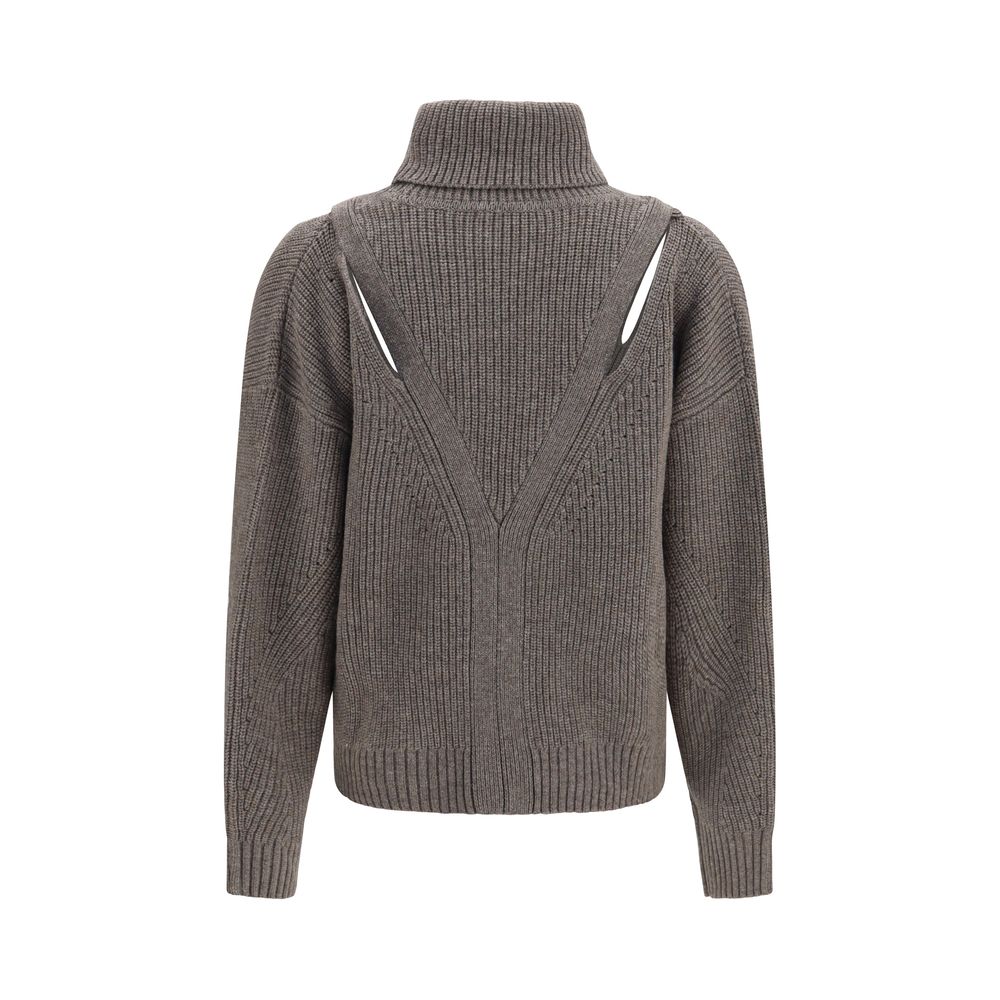 P.A.R.O.S.H. Beige Wool Oves Aries Sweatshirt | Regal Royce