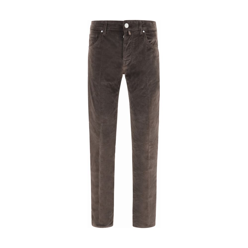 Jacob Cohen Brown Cotton Casual Pants | Regal Royce