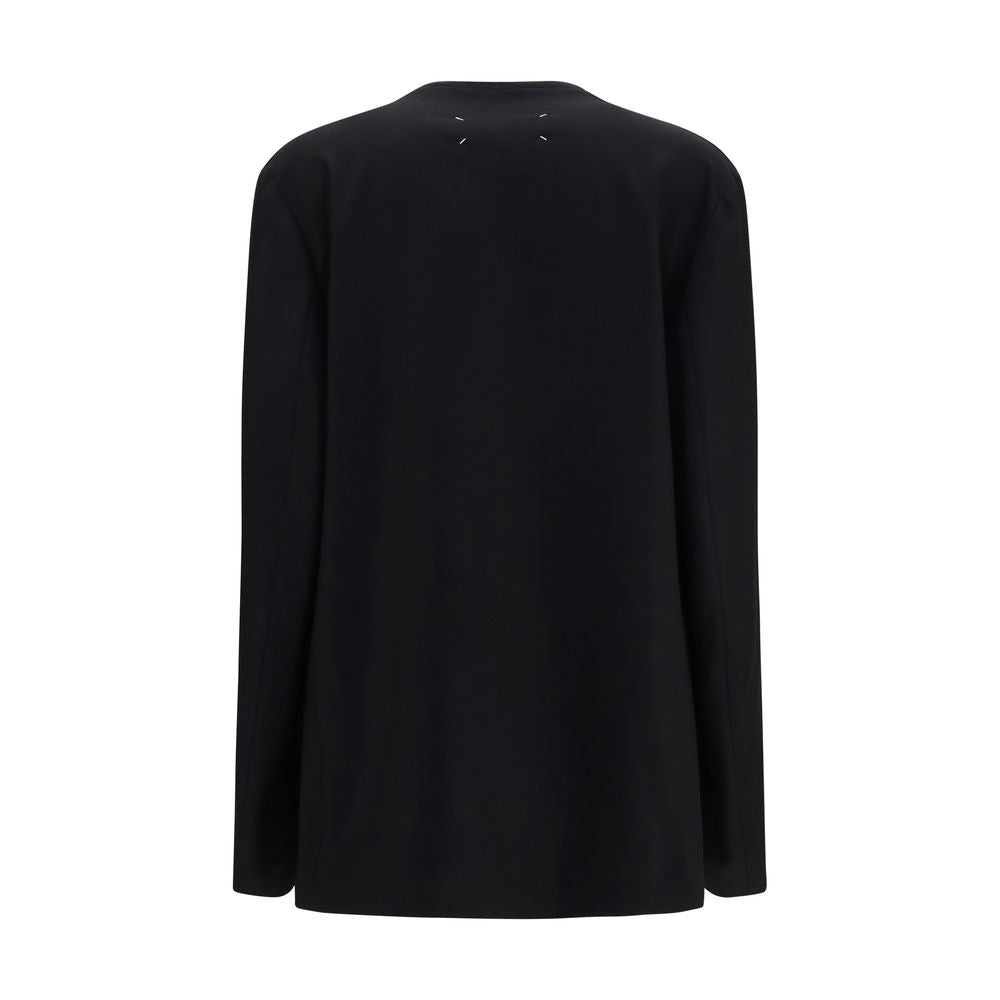 Maison Margiela Black Wool Oves Aries Shell Jacket | Regal Royce