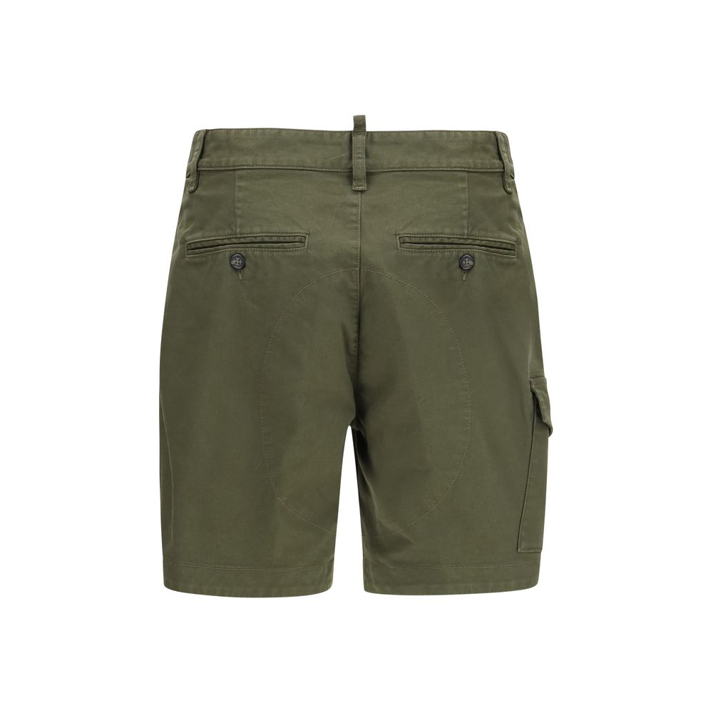Dsquared² Bicolor Cotton Bermuda Shorts | Regal Royce