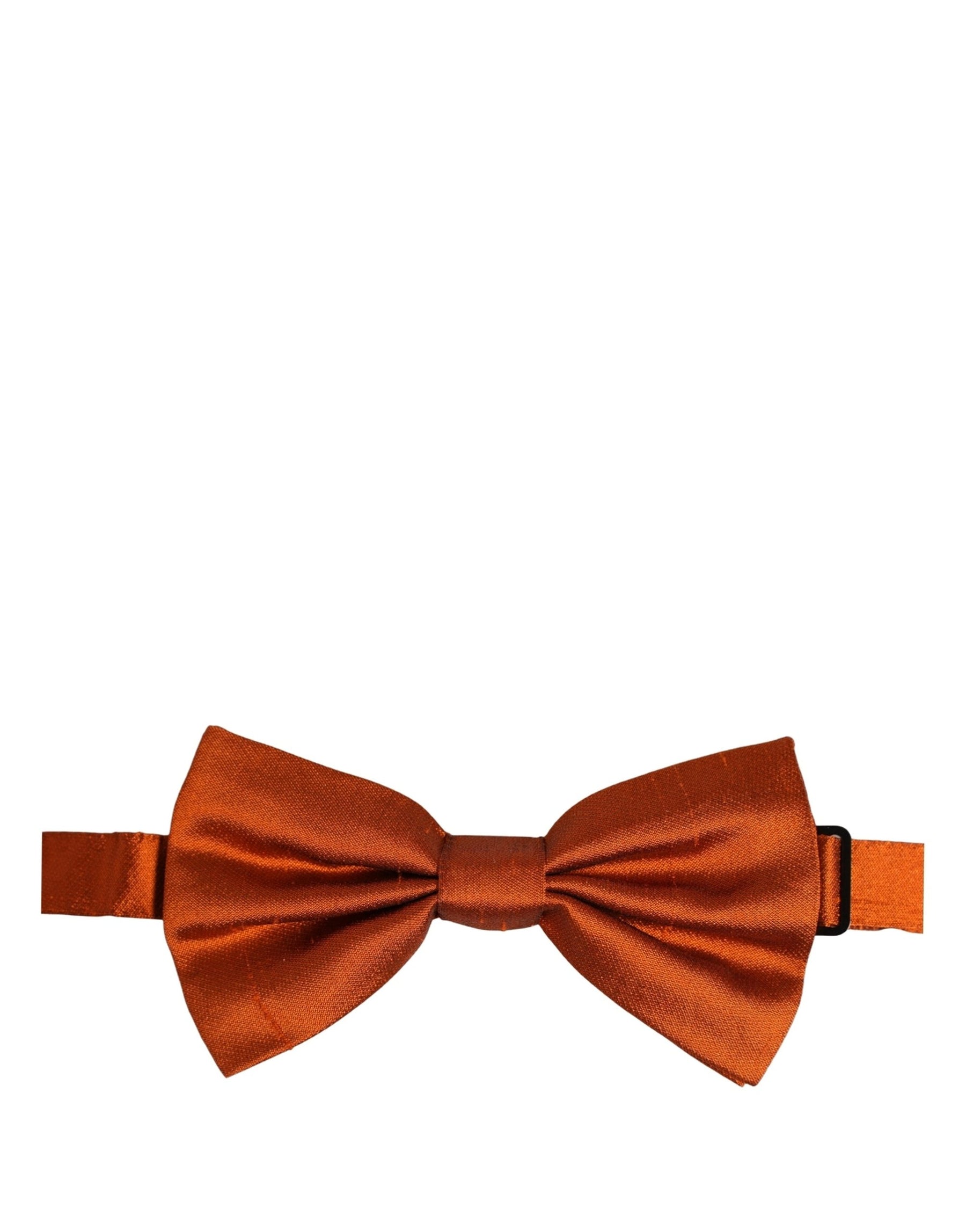 Dolce & Gabbana Men Orange 100% SIlk Adjustable Neck Papillon Bow Tie | Regal Royce