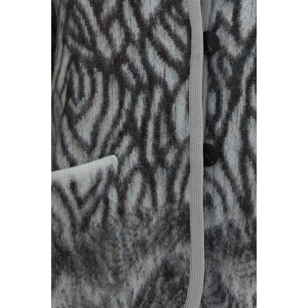 Forte_Forte Gray Alpaca Vicugna Pacos Cardigan | Regal Royce