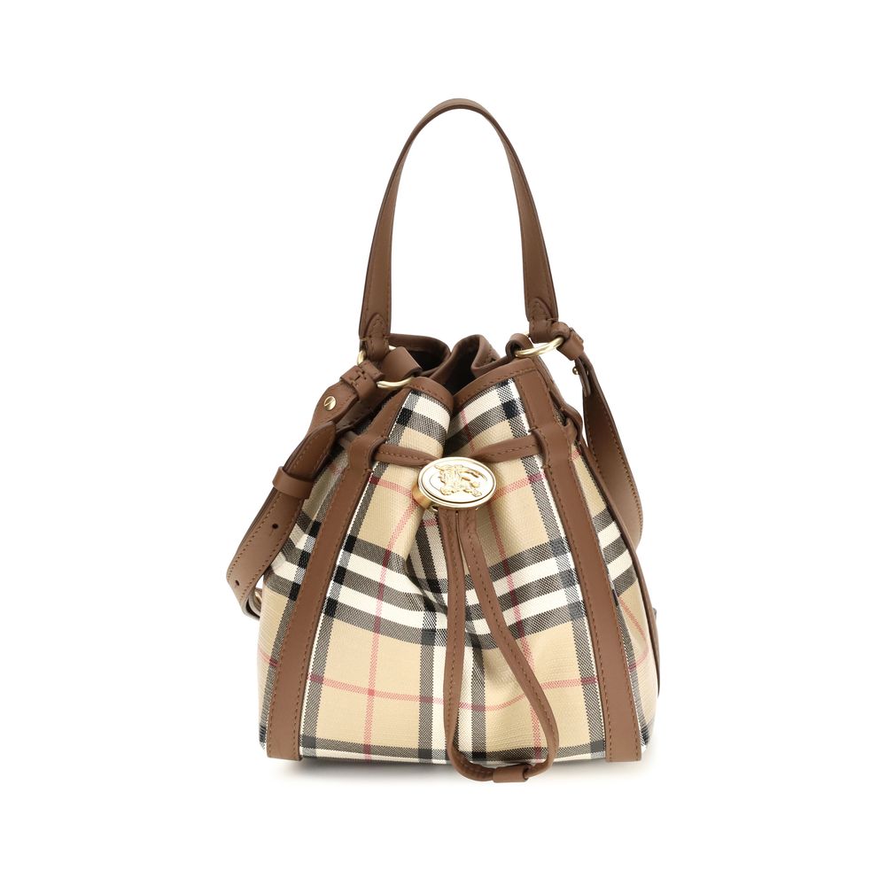 Burberry Beige Calf Leather Bos Taurus Backet Bag | Regal Royce