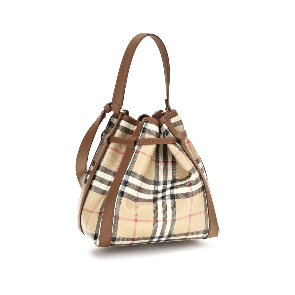 Burberry Beige Calf Leather Bos Taurus Backet Bag | Regal Royce