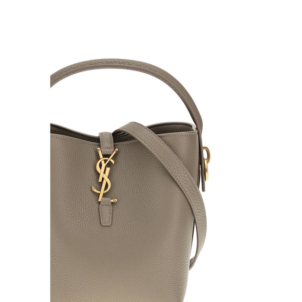 Saint Laurent Beige Calf Leather Bos Taurus Backet Bag | Regal Royce
