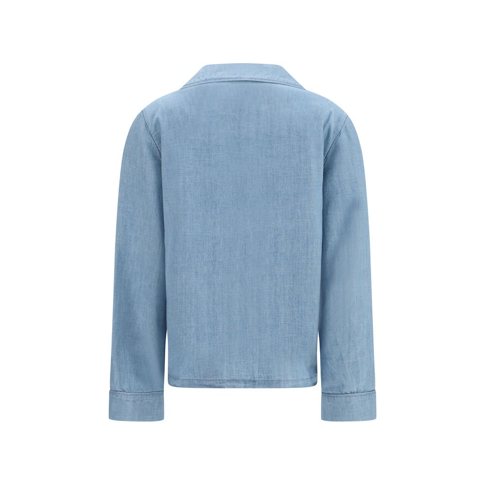 Saint Laurent Blue Cotton Dress Shirt | Regal Royce