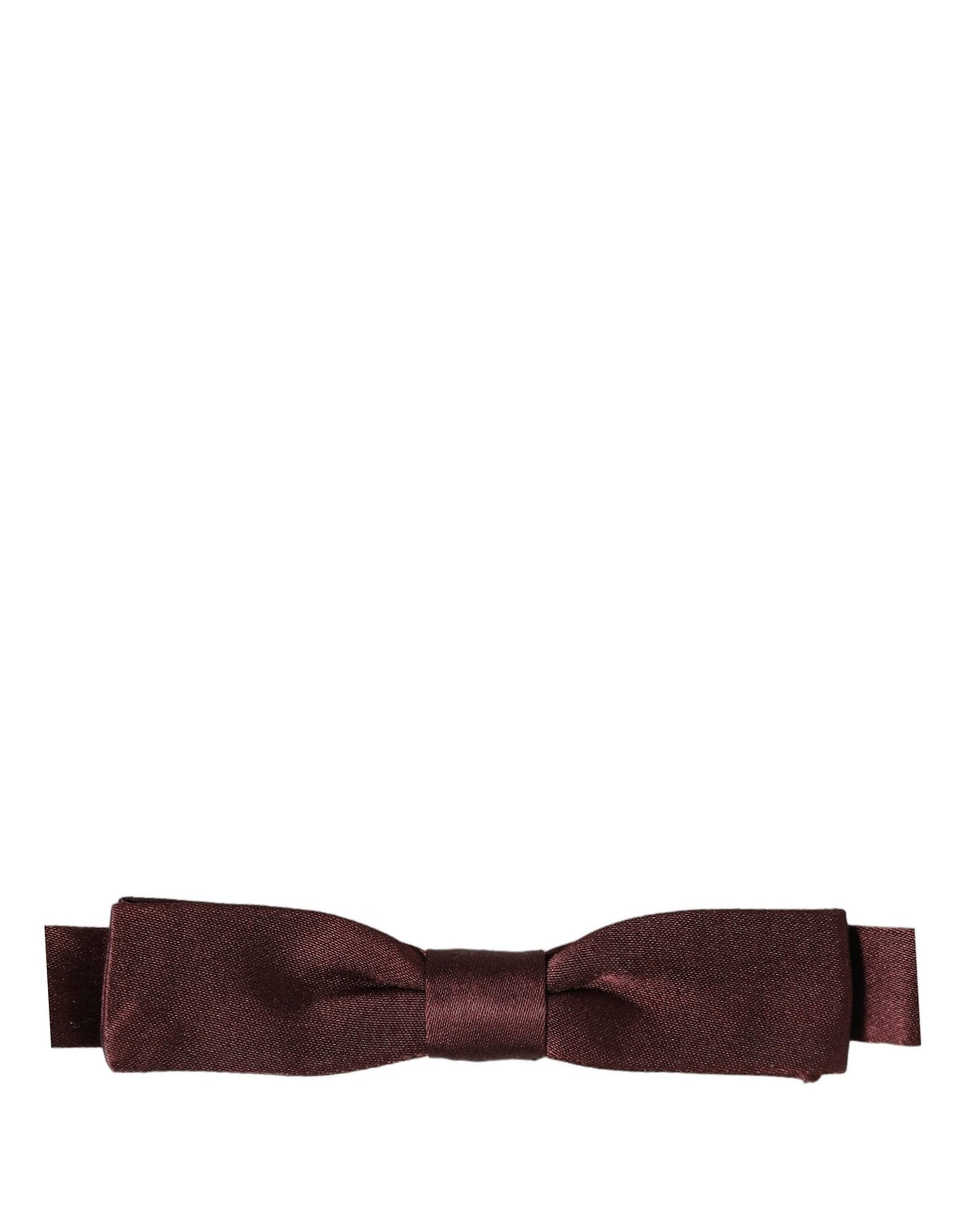 Dolce & Gabbana Men Brown 100% Silk Adjustable Neck Papillon Bow Tie | Regal Royce