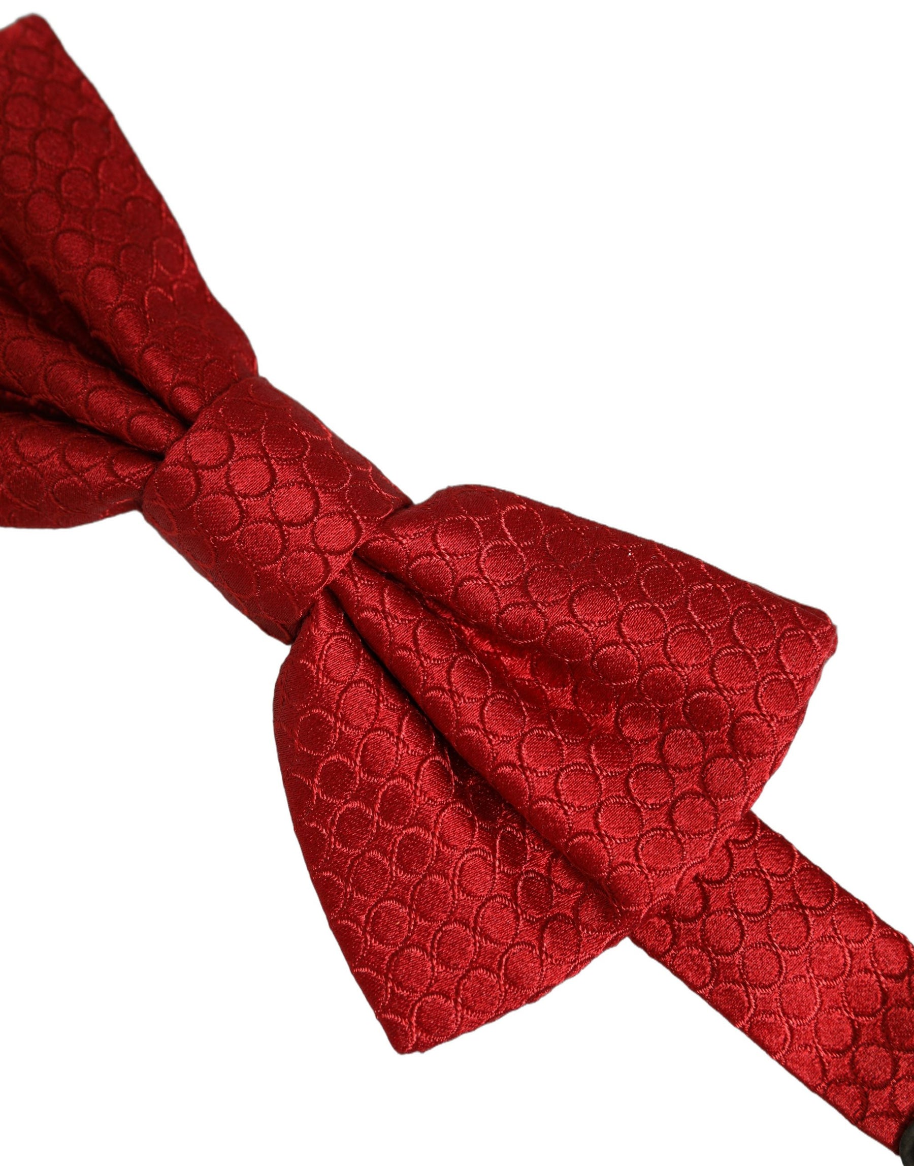 Dolce & Gabbana Men Red 100% Silk Adjustable Neck Papillon Bow Tie | Regal Royce