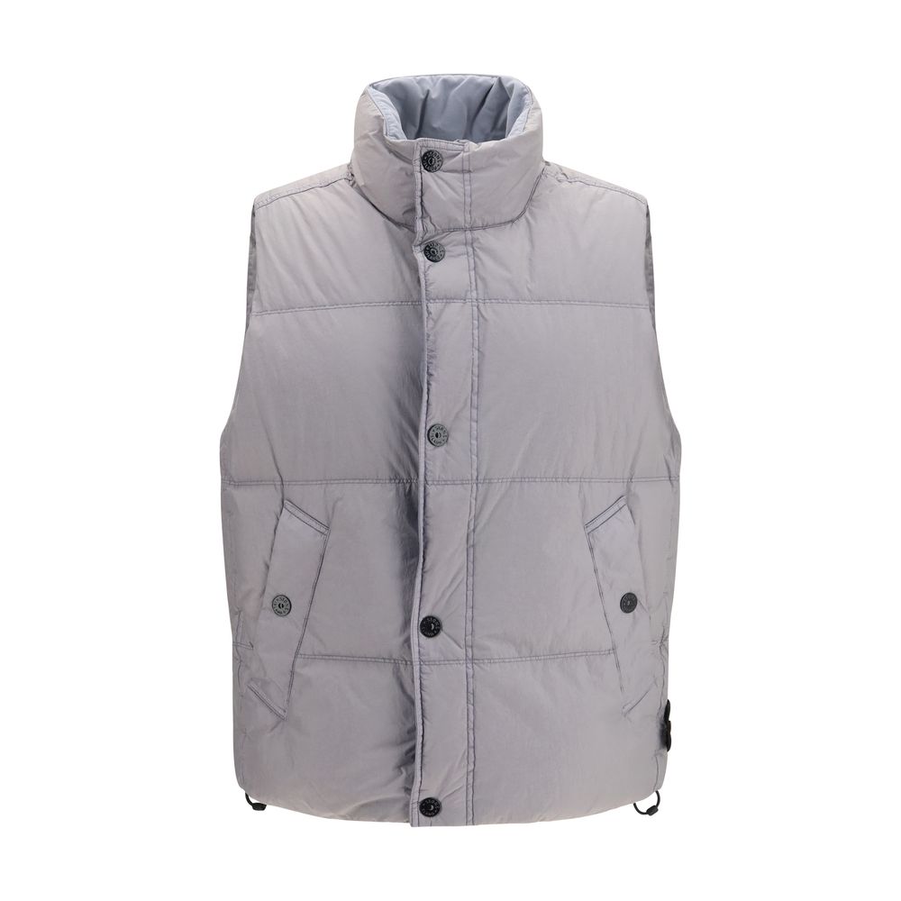 Stone Island Gray Goose Down Full-Length Jacket | Regal Royce