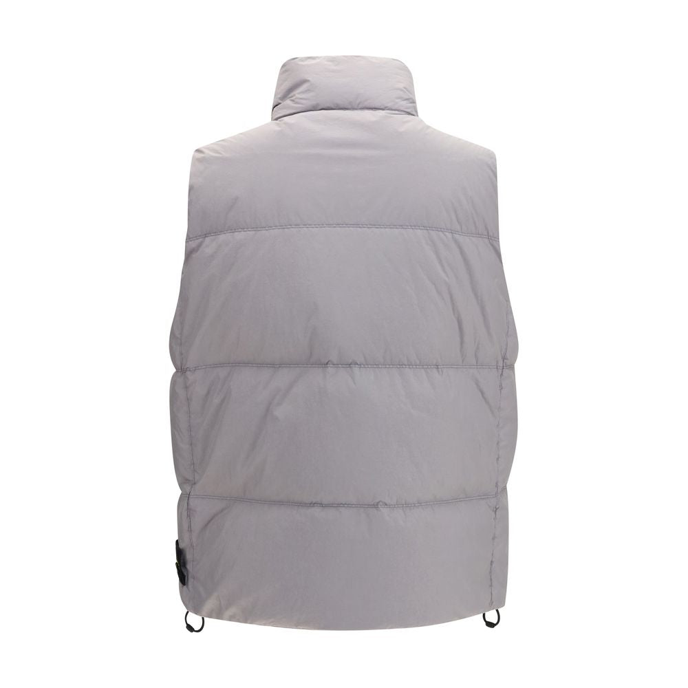 Stone Island Gray Goose Down Full-Length Jacket | Regal Royce