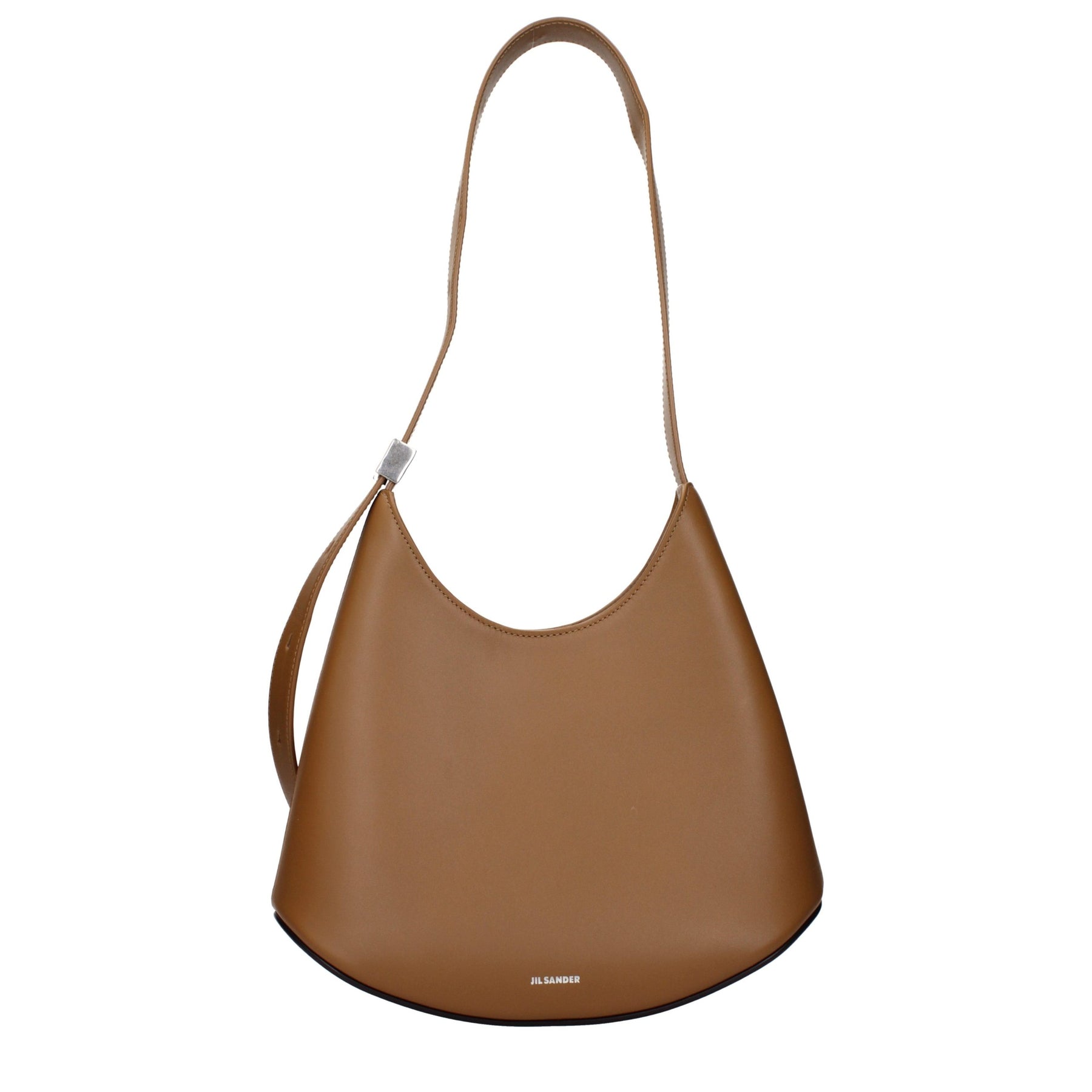 Jil Sander Brown Leather Shoulder Bag | Regal Royce