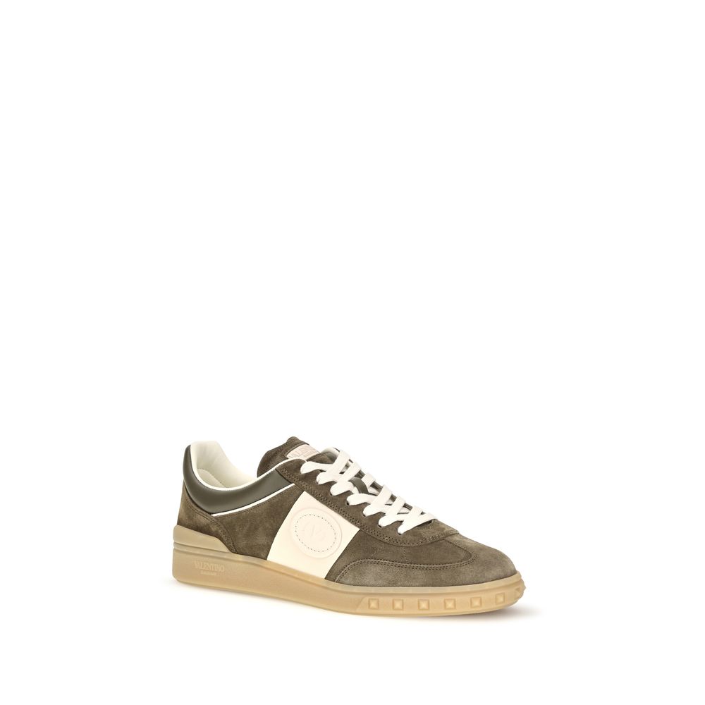 Valentino Garavani Bicolor Calf Leather Bos Taurus Low Top Sneakers | Regal Royce