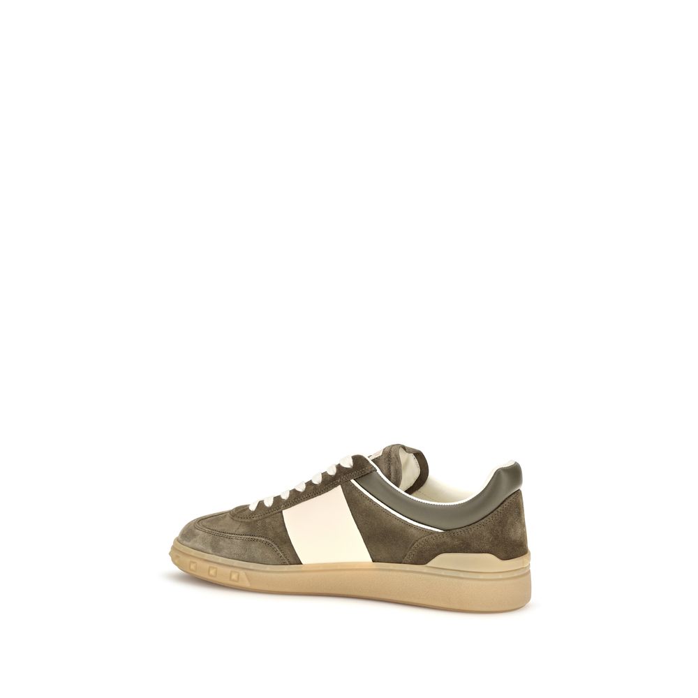 Valentino Garavani Bicolor Calf Leather Bos Taurus Low Top Sneakers | Regal Royce