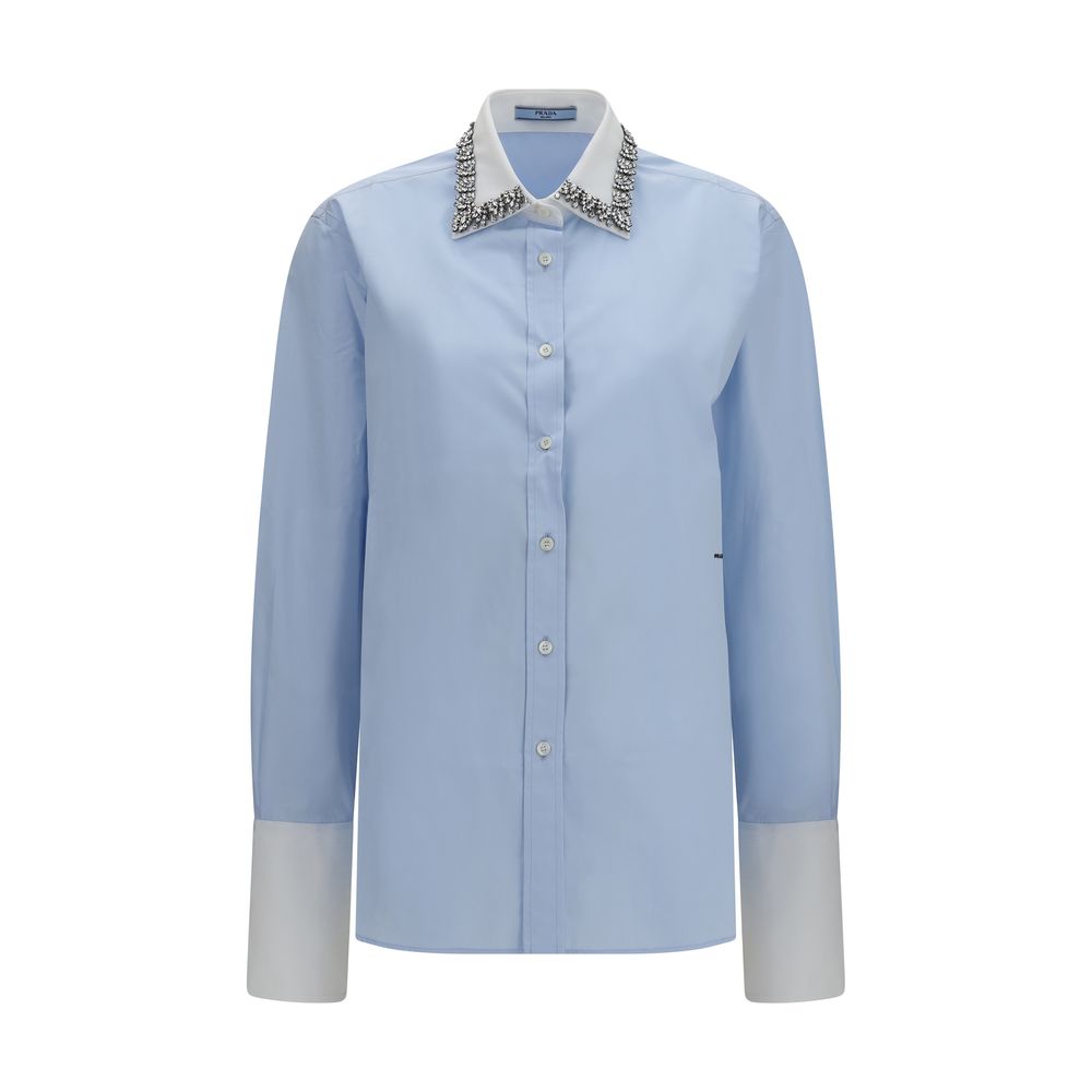 Prada Blue Cotton Dress Shirt | Regal Royce