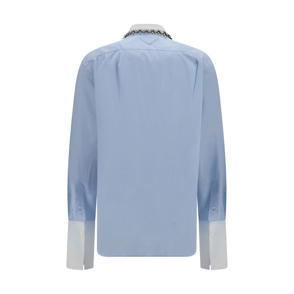 Prada Blue Cotton Dress Shirt | Regal Royce