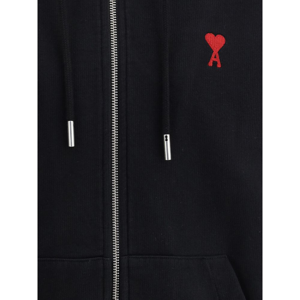 Ami Paris Black Cotton Sweatshirt | Regal Royce