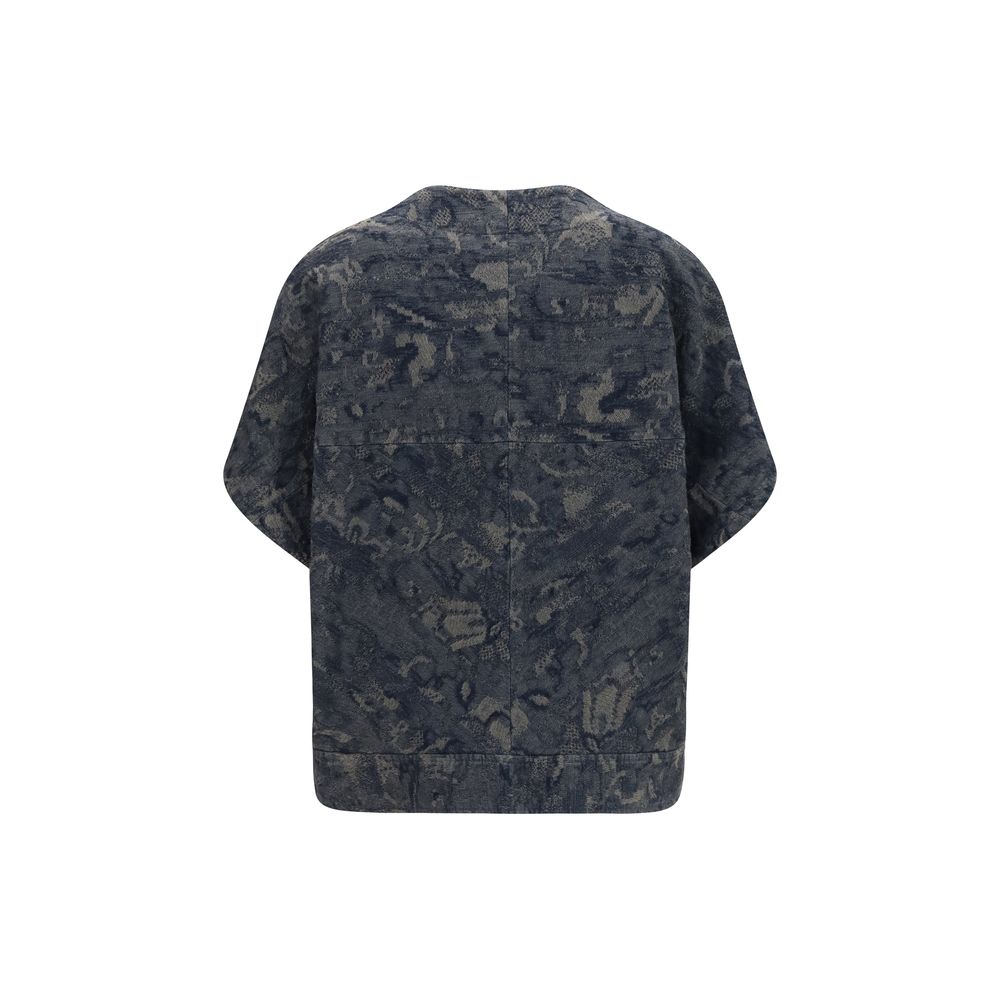 Giorgio Armani Blue Cotton Denim Jacket | Regal Royce