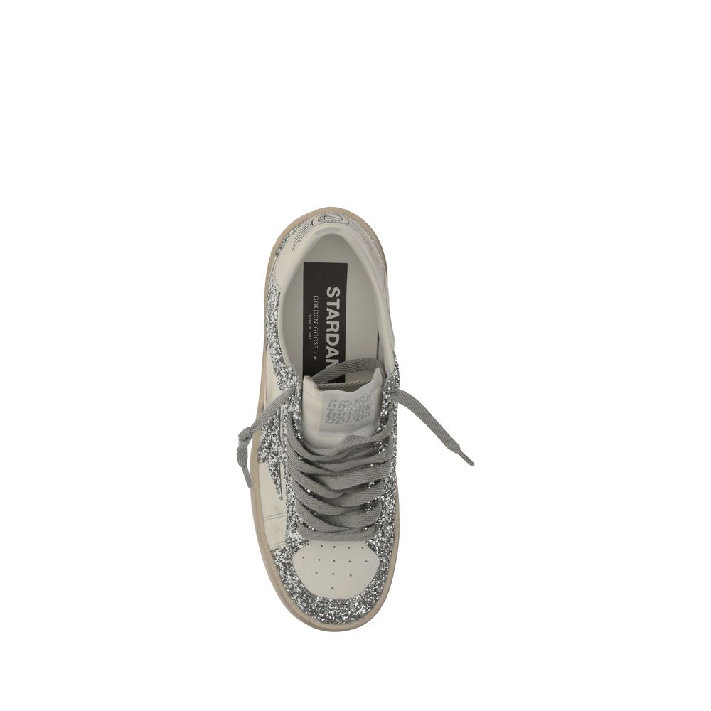 Golden Goose Gray Calf Leather Bos Taurus Low Top Sneakers | Regal Royce