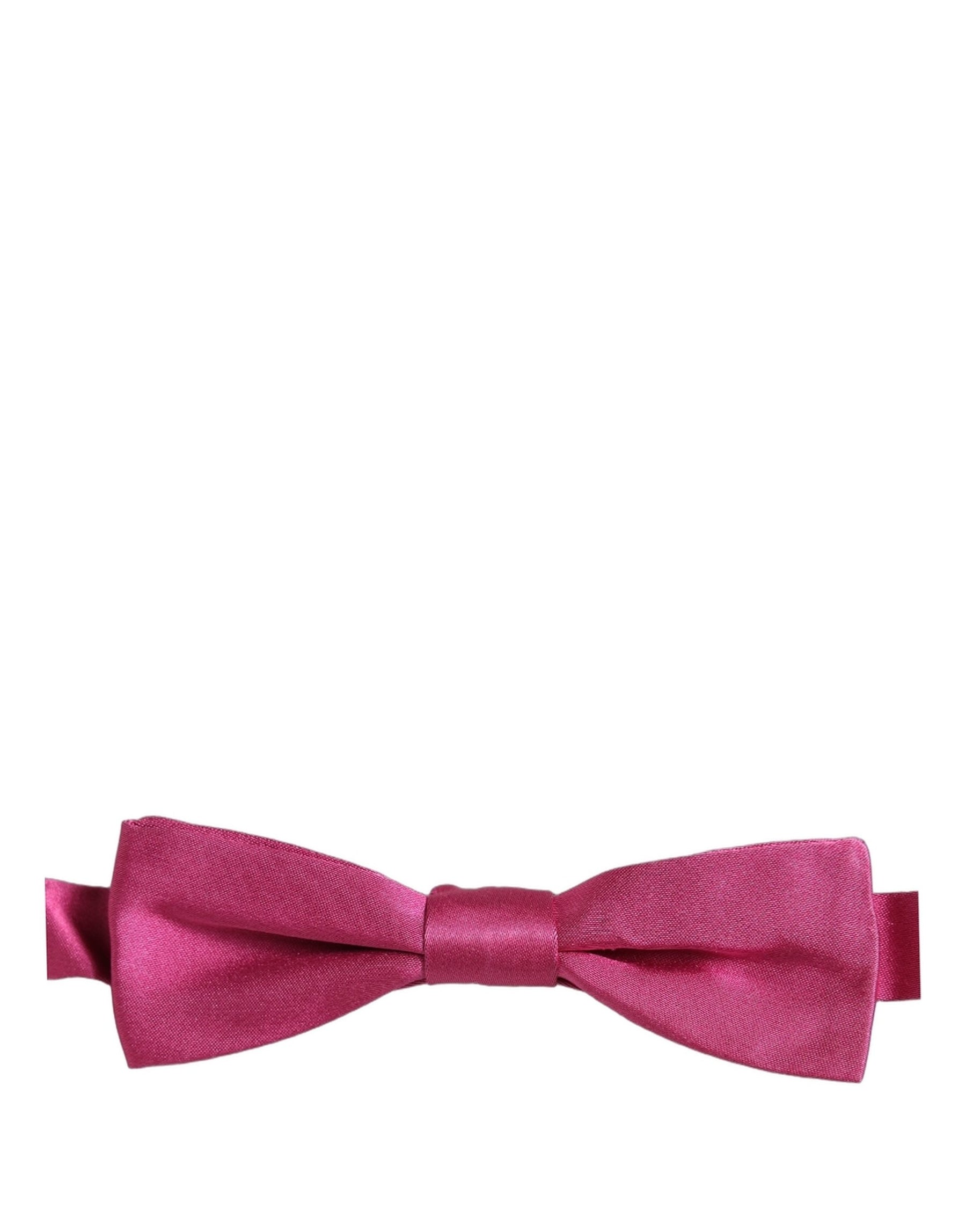 Dolce & Gabbana Men Pink 100% Silk Adjustable Neck Papillon Bow Tie | Regal Royce