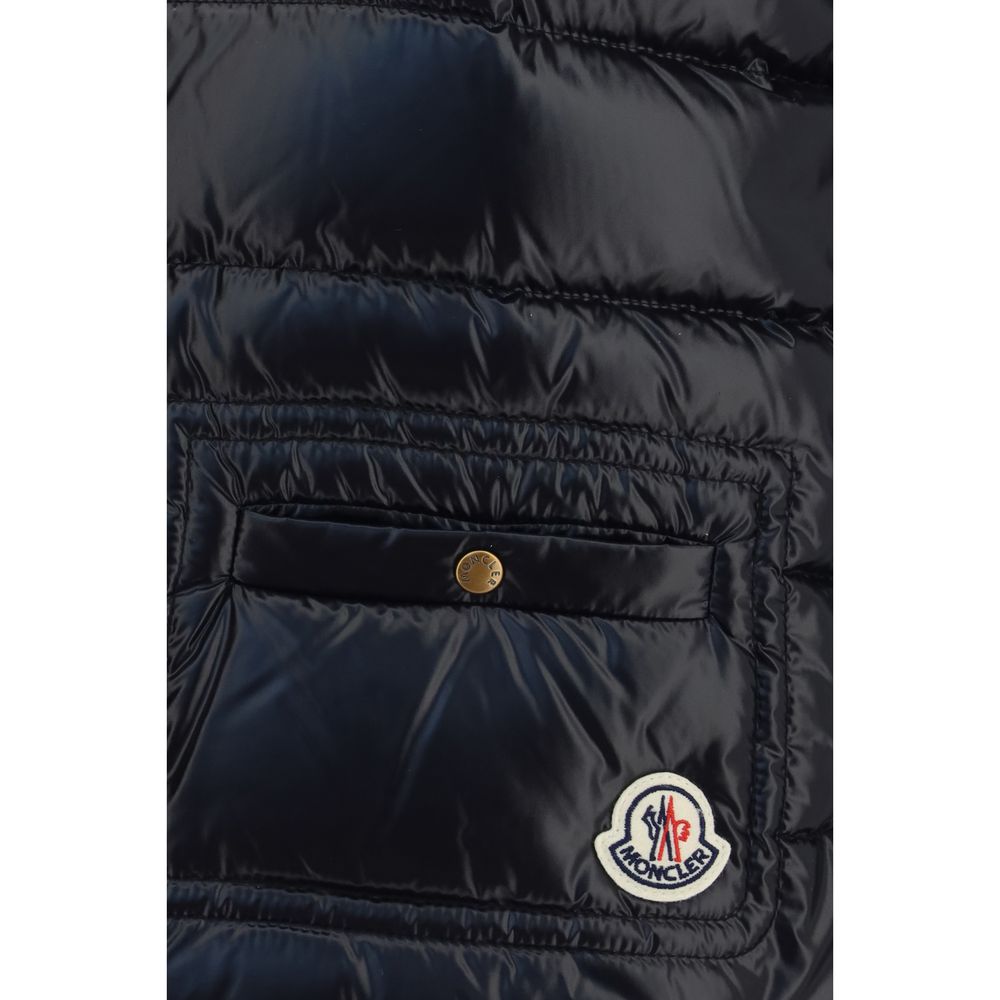 Moncler Black Polyamide Sleeveless Jacket | Regal Royce