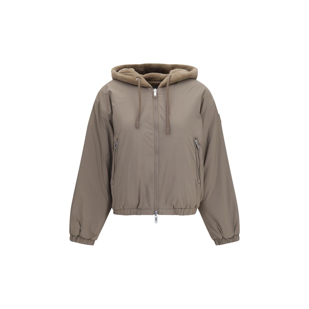 Moose Knuckles Brown Faux Fur Sweatshirt | Regal Royce