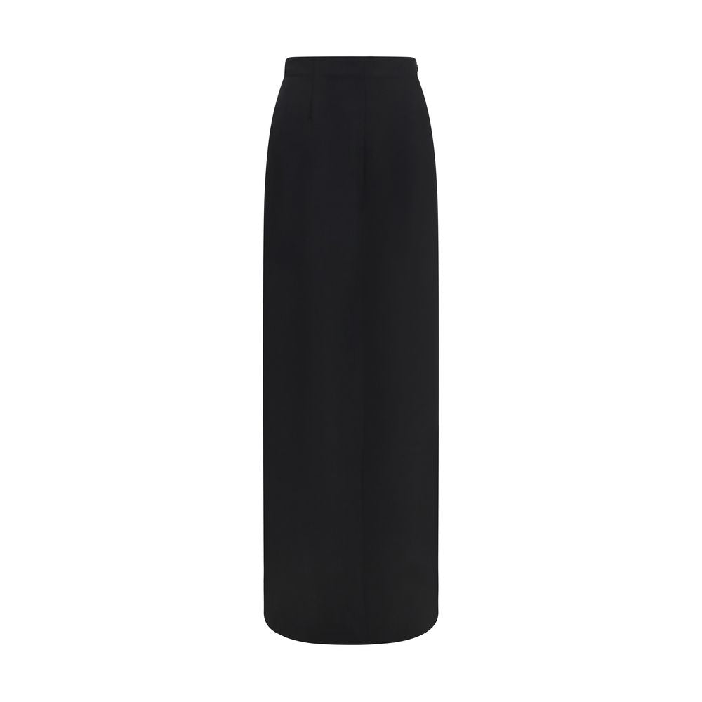 Maison Margiela Black Wool Oves Aries Long Skirt | Regal Royce